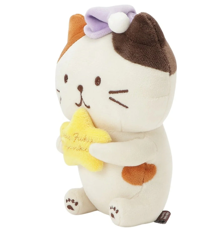 ふわふわ猫のおやすみ猫マスコット