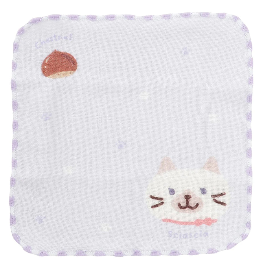 ふわふわキティ コットンミニタオル(ガチャポン)6枚セット