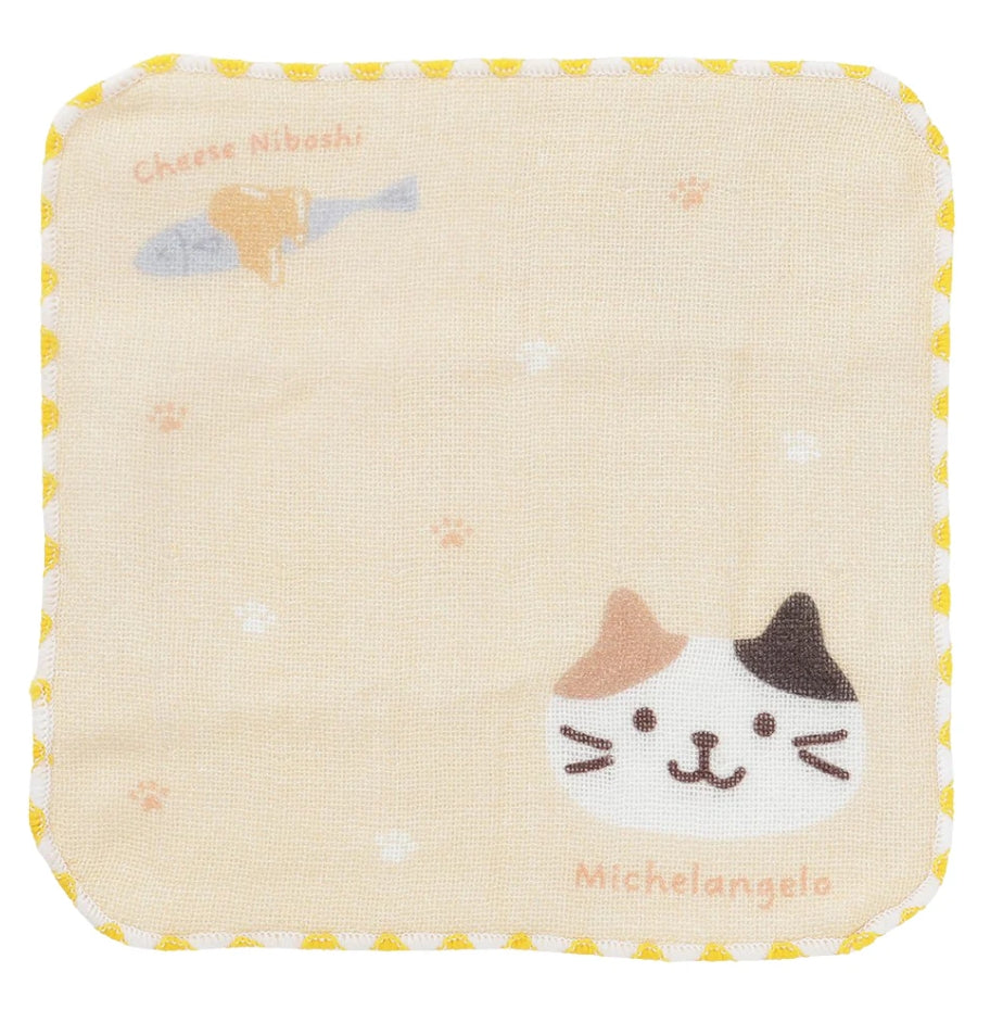 ふわふわキティ コットンミニタオル(ガチャポン)6枚セット