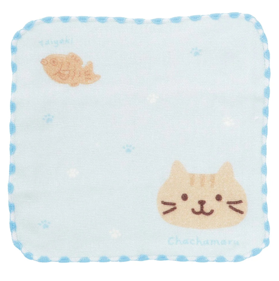 ふわふわキティ コットンミニタオル(ガチャポン)6枚セット