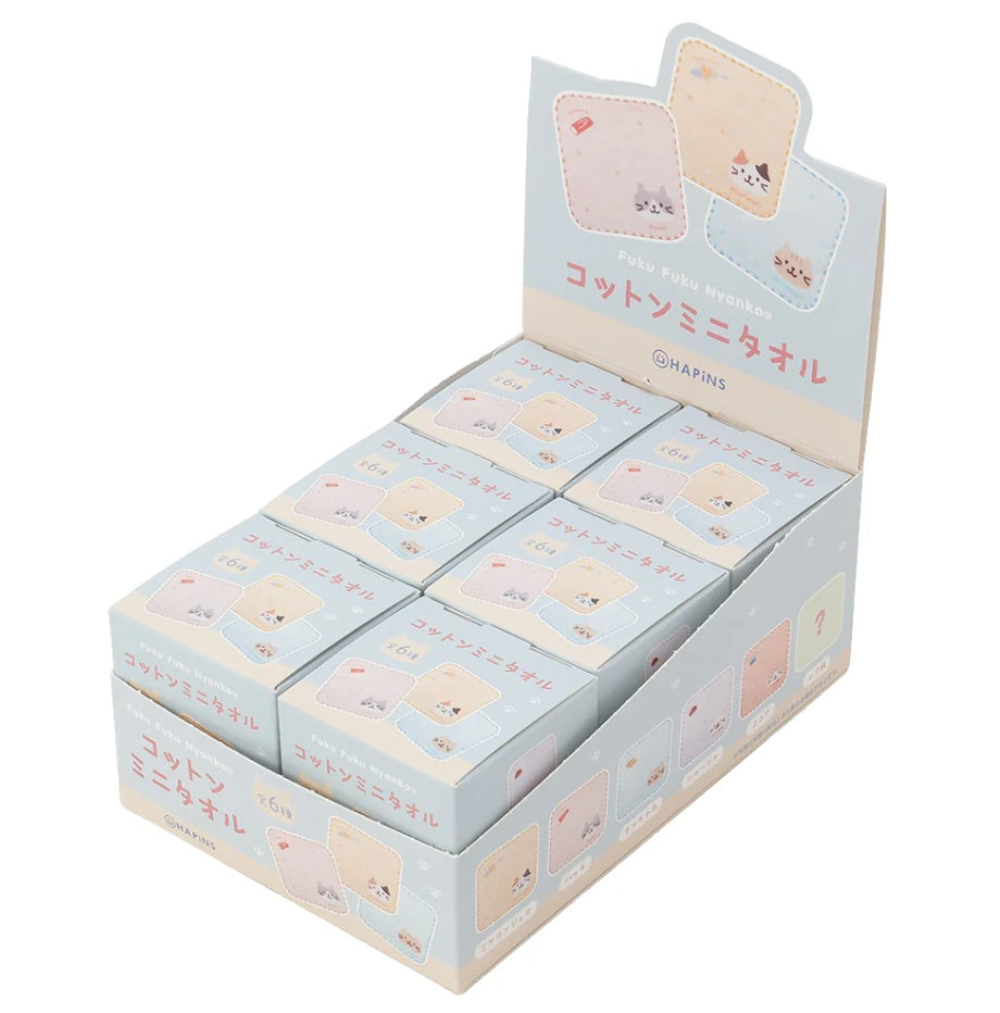 ふわふわキティ コットンミニタオル(ガチャポン)6枚セット