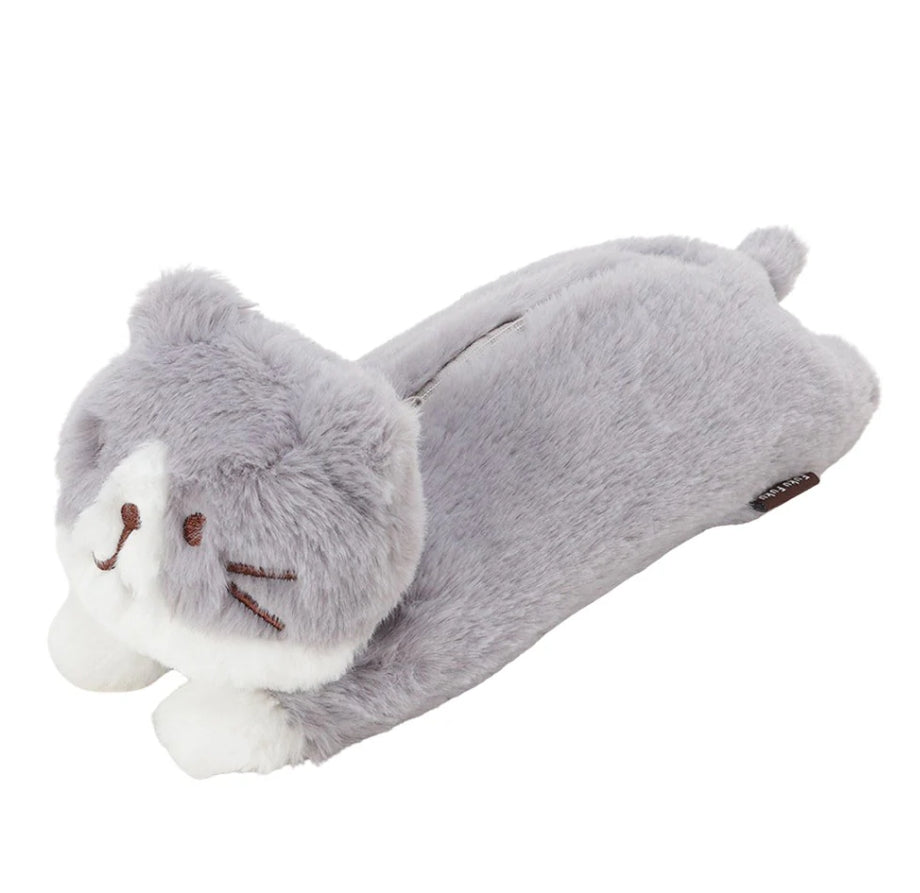 ふくふくにゃんこぬいぐるみペンケース(ハッチ&しろたま)
