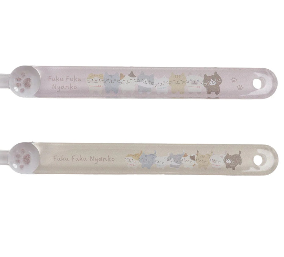 ふくふくにゃんこ 見つめハブラシ 2本組【WEB限定】