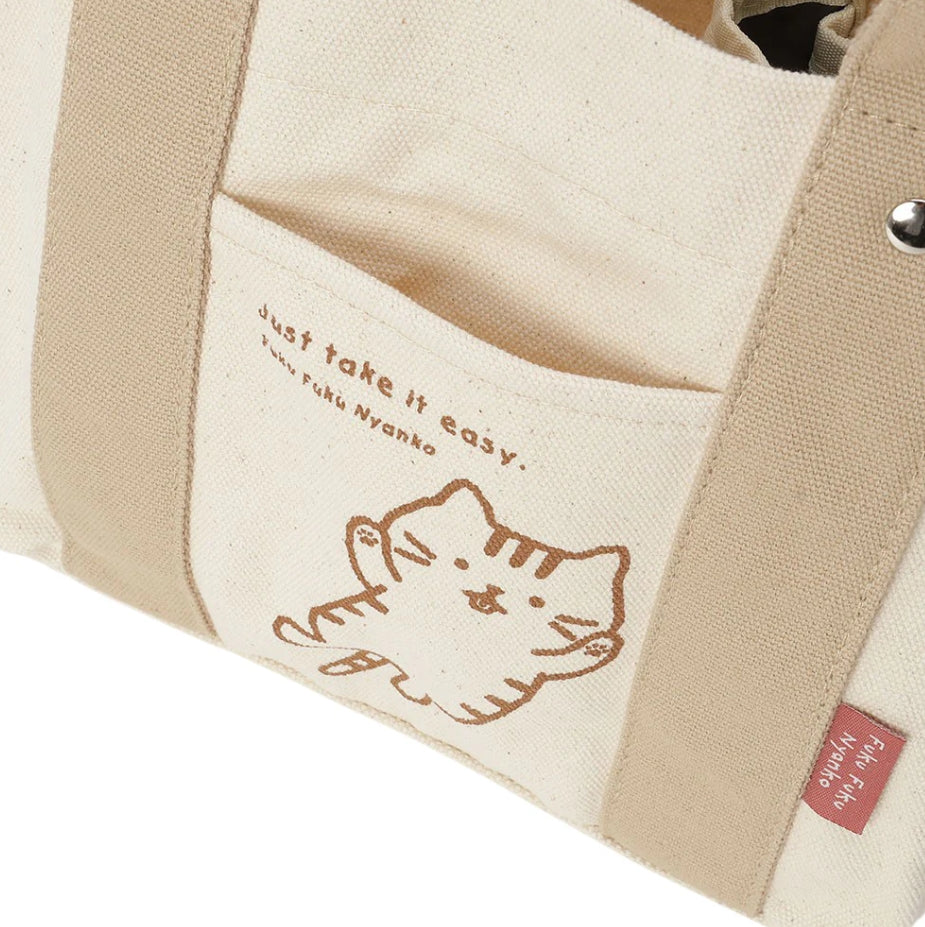 Fukufuku Nyanko Goronyan 迷你分隔托特包