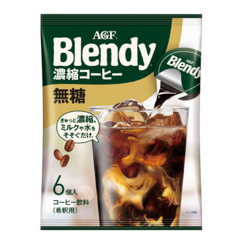 AGF Blendy 濃縮咖啡球 無糖 6入