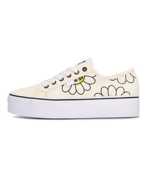 DC SHOES WS マニュアル プラットフォーム レディース スポーツシューズ(レディース ハンドパッド入り 厚底)DW231006
