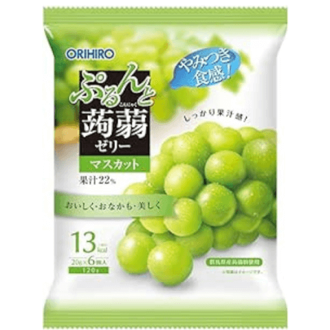 ORIHIRO 蒟蒻果凍 麝香葡萄味 一包6個入