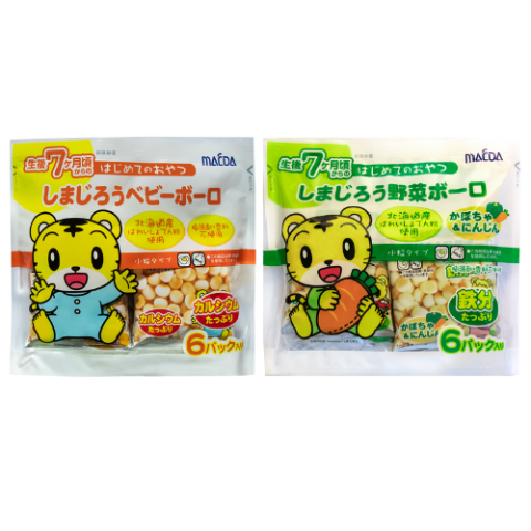 大阪前田製菓 巧虎嬰兒蛋酥 6袋入 2口味任選