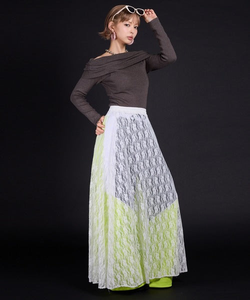 lace long skirt