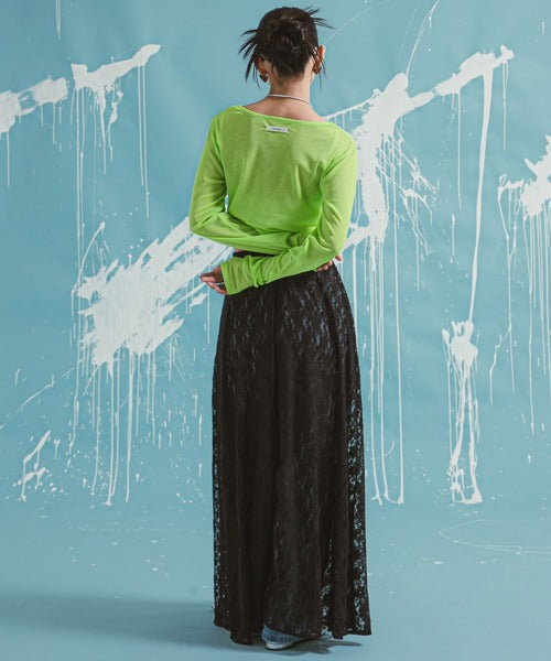 lace long skirt