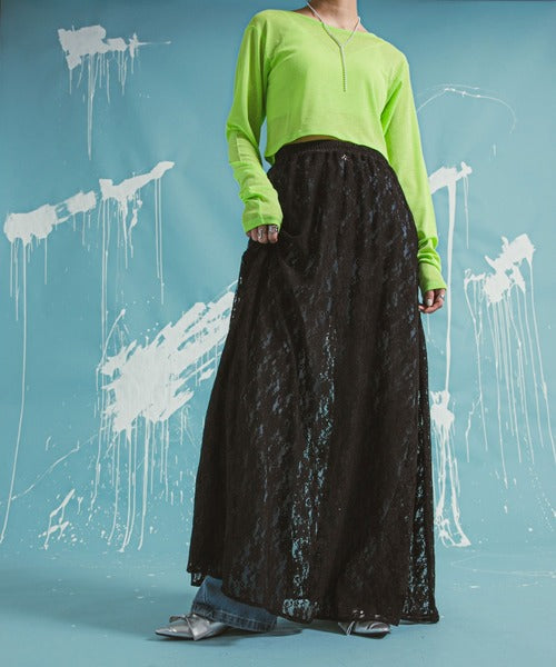lace long skirt