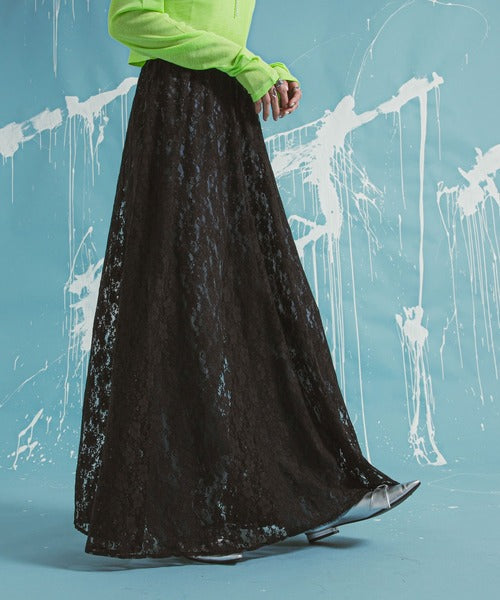 lace long skirt
