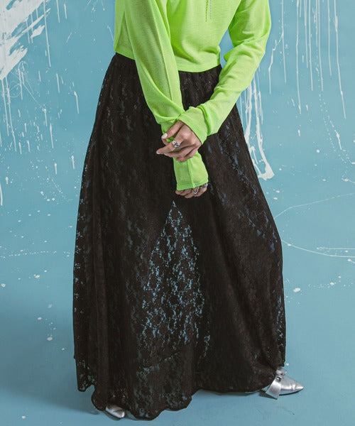 lace long skirt