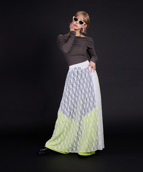 lace long skirt