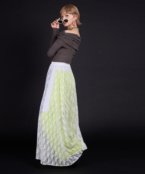 lace long skirt