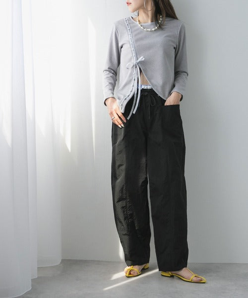 designer tailored ribbed top