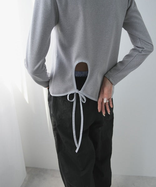 designer tailored ribbed top