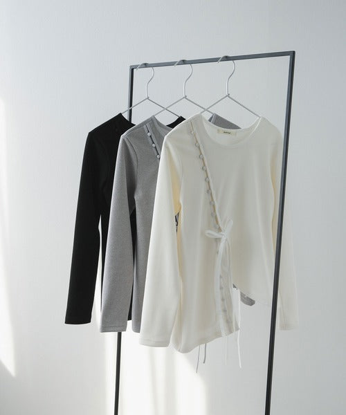 designer tailored ribbed top