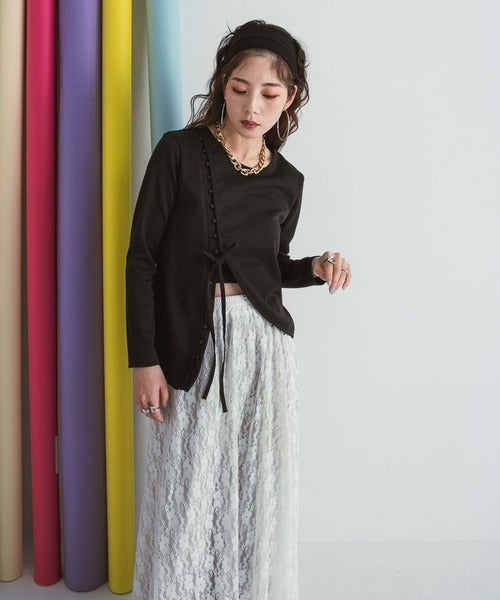 designer tailored ribbed top