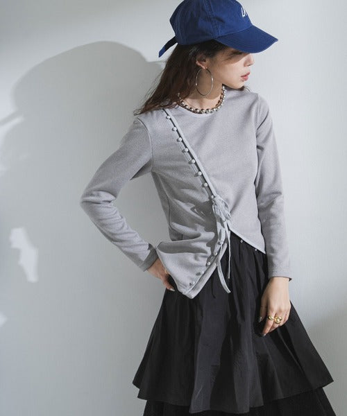 designer tailored ribbed top