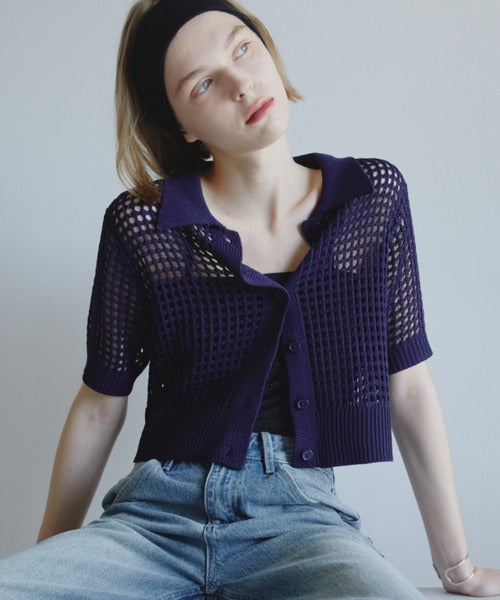 Mesh Polo Shirt/Summer Knit