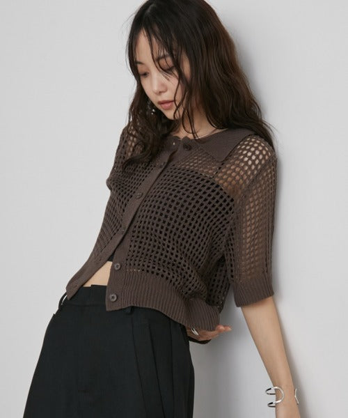 Mesh Polo Shirt/Summer Knit