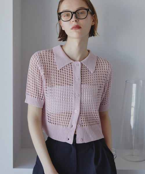 Mesh Polo Shirt/Summer Knit