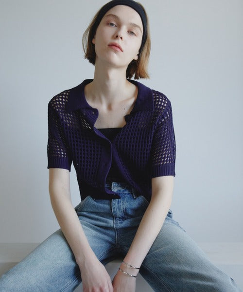 Mesh Polo Shirt/Summer Knit
