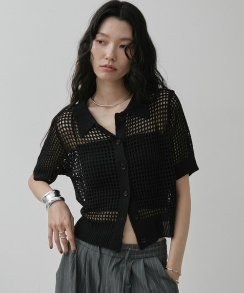 Mesh Polo Shirt/Summer Knit
