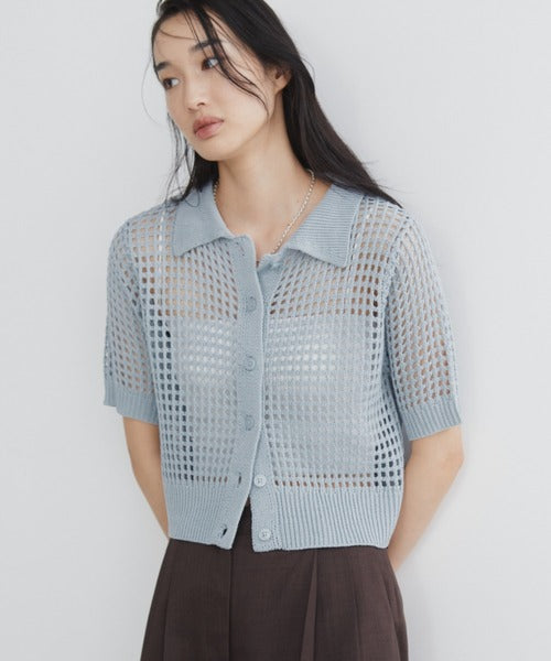 Mesh Polo Shirt/Summer Knit