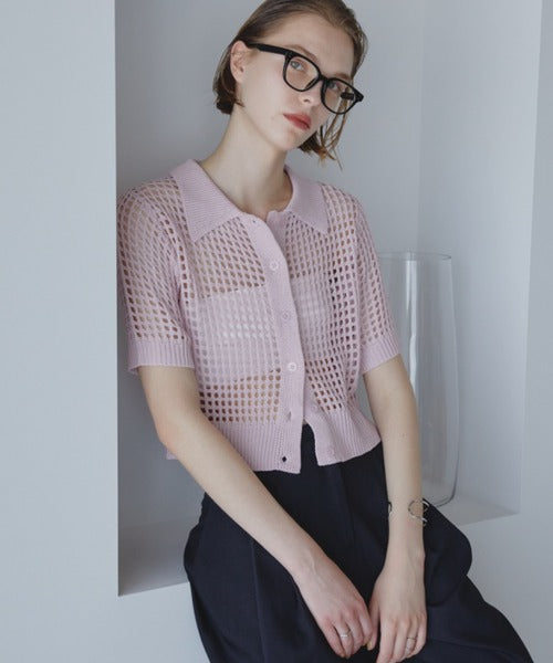 Mesh Polo Shirt/Summer Knit
