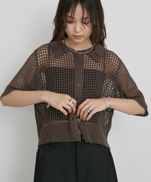 Mesh Polo Shirt/Summer Knit