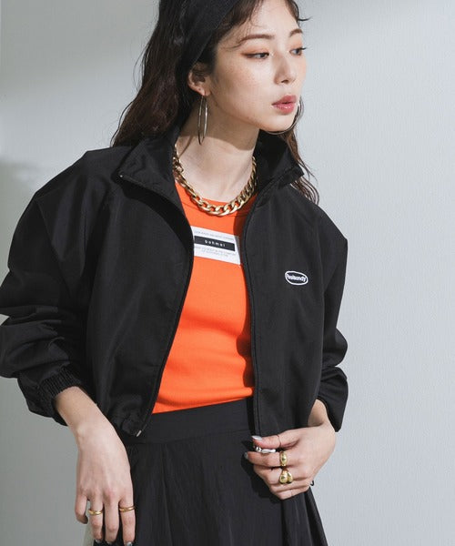 Sport nylon cropped jacket