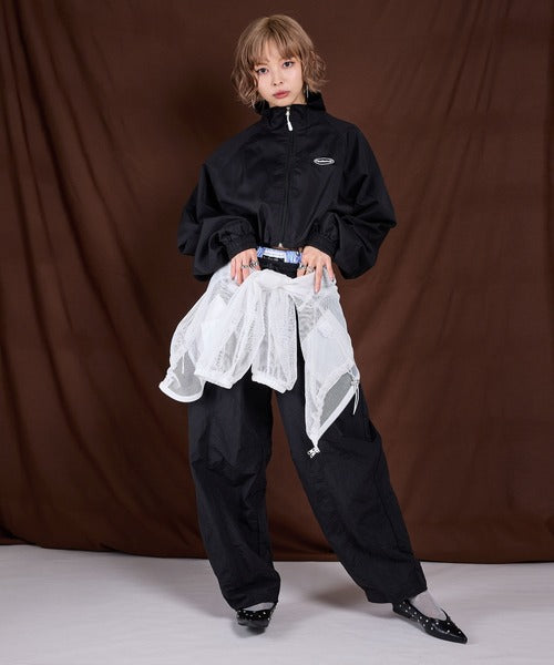 Sport nylon cropped jacket