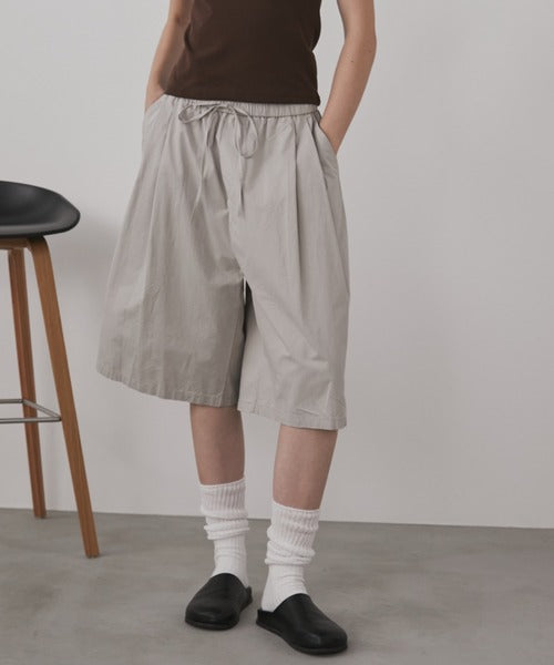 ワイドレッグショートパンツ