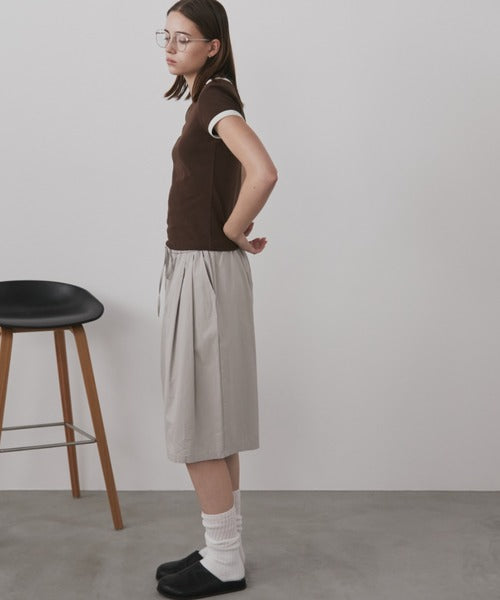 ワイドレッグショートパンツ