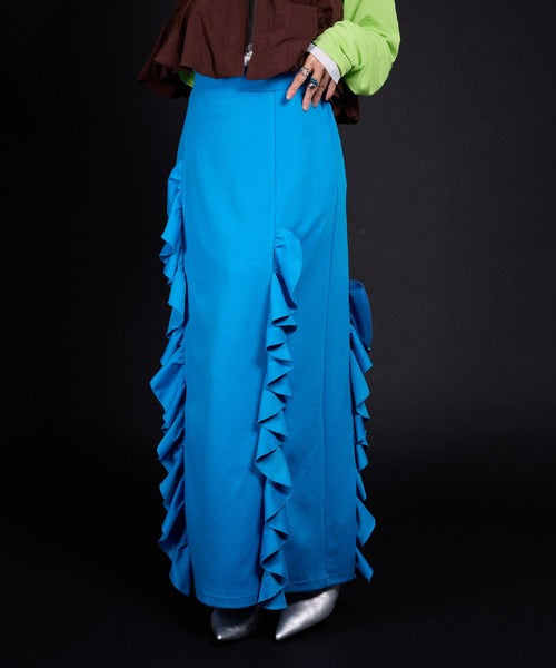 Ponti ruffled skirt
