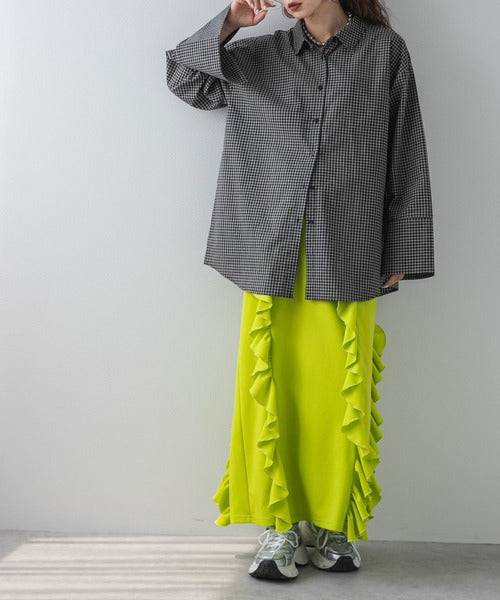 Ponti ruffled skirt