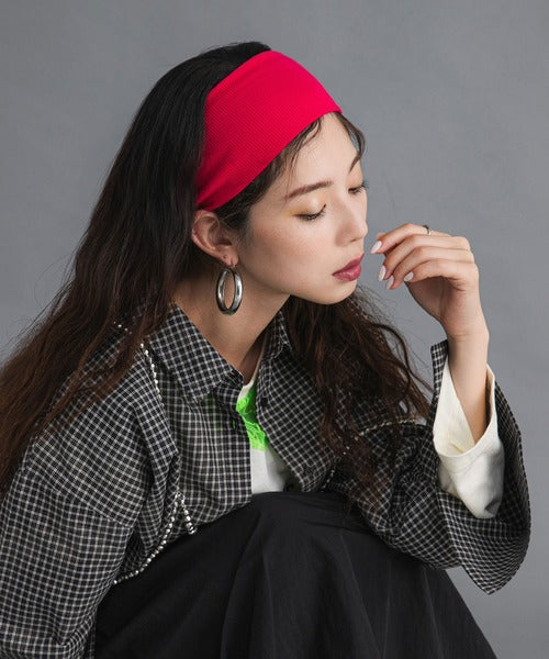Colorful ribbed headband