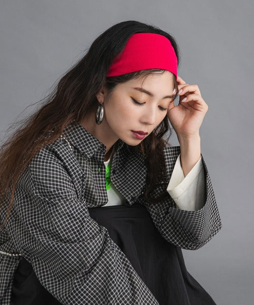 Colorful ribbed headband