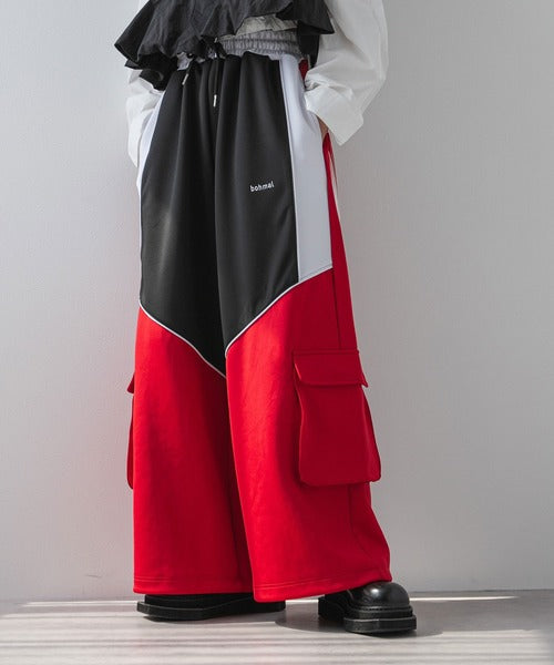 Line design casual style colorful sports pants