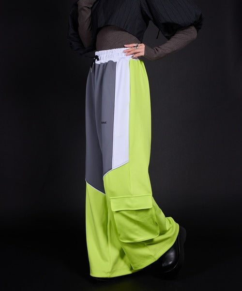 Line design casual style colorful sports pants