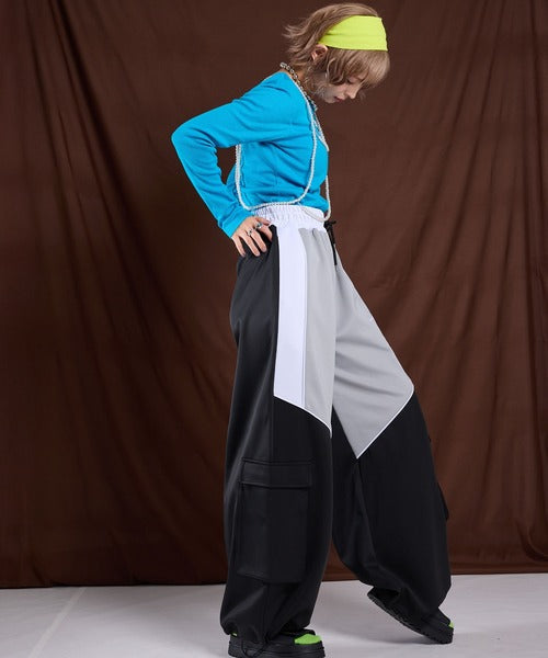 Line design casual style colorful sports pants