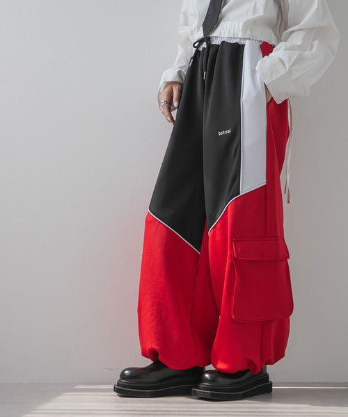 Line design casual style colorful sports pants