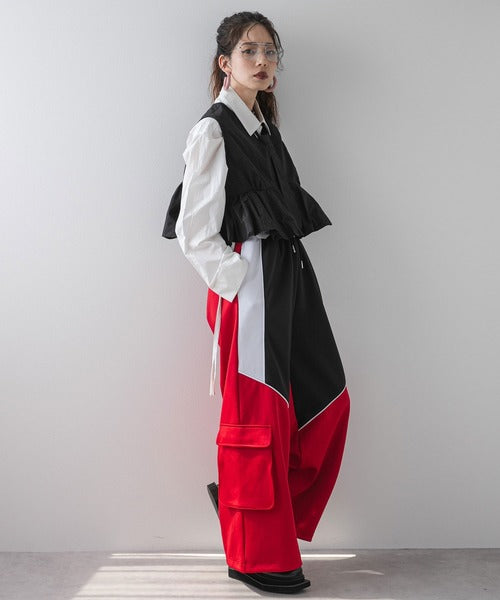 Line design casual style colorful sports pants