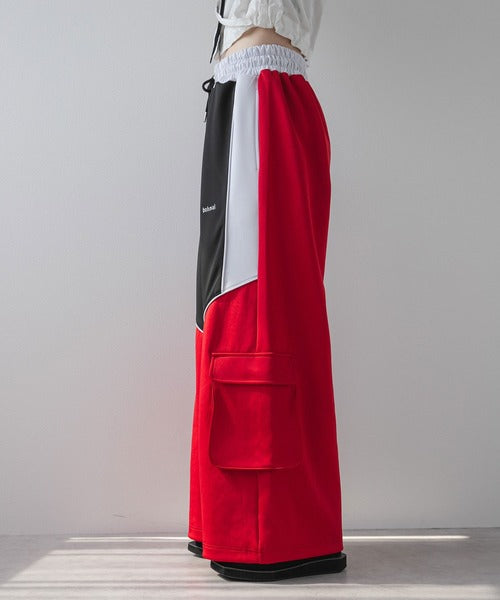 Line design casual style colorful sports pants