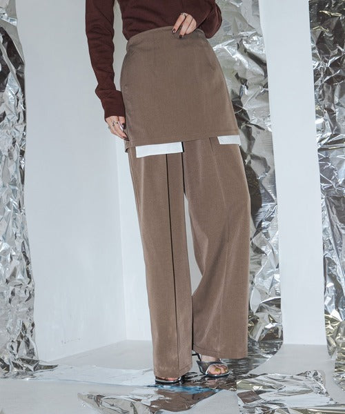Pocket-designed culottes suit