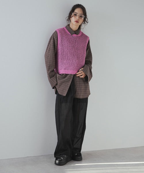 モヘアタッチシースルーベスト