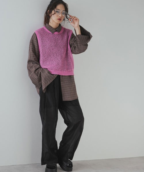 モヘアタッチシースルーベスト
