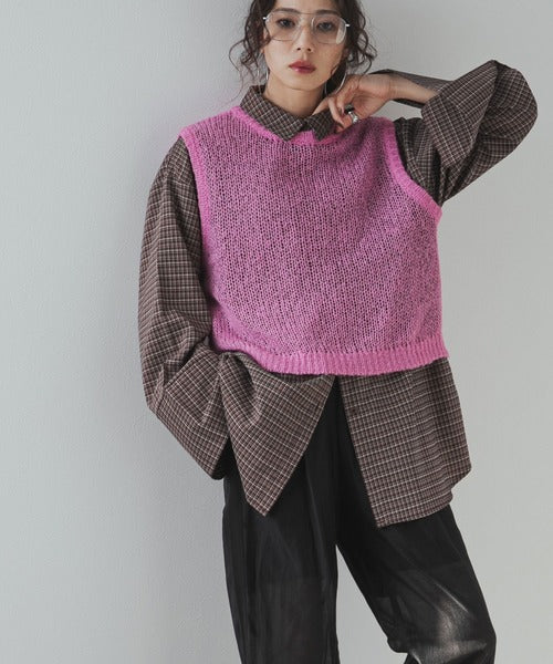 モヘアタッチシースルーベスト